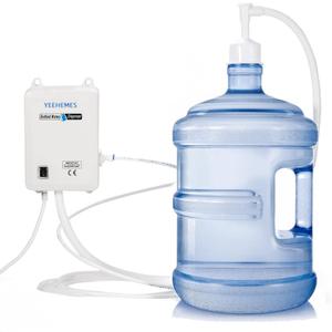 Bottled Water Dispenser Pump System US Plug 20ft Hose Outlets Used for Coffee Machine Icemaker Refrigerator Kitchen Camping RV 5 Gallon Jug Fresh Drinking Bottled Water Pump