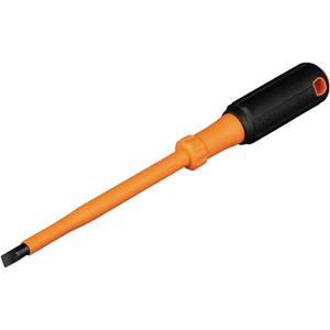 Klein Tools 6866INS Insulated Screwdriver, Made in USA, 1000V 5/16-Inch Cabinet Tip, Screwdriver with 6-Inch Shank, Tip-Ident, Cushion-Grip Handle