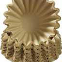 DEFUTAY 100 Pack 1-4 Cup Coffee Filters, Disposable Basket Coffee Filter for A Good Brew - Efficient and Convenient Small Coffee Filters 1 Cup - Eco-friendly and Biodegradable (Natural-1, 155/ 45)