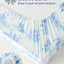 Yoofoss Pack and Play Sheets Fitted Viscose Derived from Bamboo, 2 Pack Mini Crib Sheet for Pack N Play Mattress, Soft and Breathable Playard Sheets for Boys Girls, 38x26in