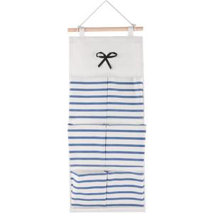 Hanging Storage Bag Multi Organizer for Bedroom Bathroom -Saving Wall Storage for Clutter Management, 4 Pack, Blue, Red