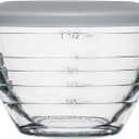 Anchor Hocking Glass 6 Piece 2 Cup 4-IN-1 PREP BOWLS (Clear)