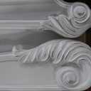 Frank King Size Bed, Carved Details, Finial Posts, Classic White Solid Wood