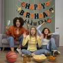 2 x Little Man Basketball Birthday Banner, Basketball Birthday Decorations, Sports Themed Birthday Banner, Basketball Garland, Basketball Birthday Party Decorations for Boy