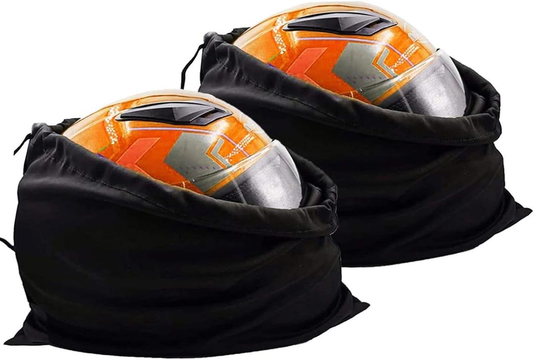 Motorcycle Helmet Bag Ski Bag Backpack Large Storage Carrying Bags for Sport Riding Travel Motorcycle Bicycle Made of Nylon Cloth with Drawstring Bag (M*2Pack
