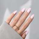2 x Milky White Press On Nails, Short Almond Reusable Soft Gel Nails | Includes 32 soft gel nails, glue, and 16 sizes for an easy fit and a smooth, glossy salon-style manicure at home or on the go
