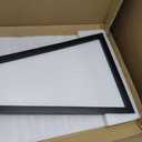 Pennant Frame Wood Flag Frame for 12 x 30 Inch Pennants Display Holder 1 Inch Team Flag Case, Black(2 Pcs)