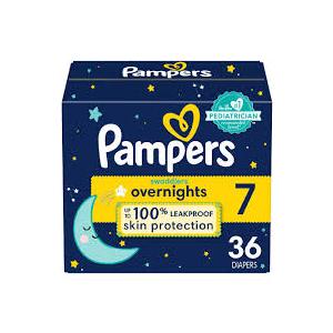 Pampers Swaddlers Overnight Diapers Super Pack - Size 7 - 36ct