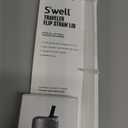 S'well Traveler Flip Straw Lid, Fits All Traveler Sizes, 18/8 Stainless Steel Lid with Straw, Flip Open for Easy Sipping On The Go, BPA Free,