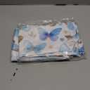 Horaldaily Spring Tablecloth 6084 Inch Rectangular, Watercolor Blue Purple Gray Butterflies Flowers Washable Seasonal Table Cover for Party Picnic Dinner Decor