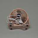 BESKAR USB Small Desk Fan, Portable Fans with 3 Speeds Strong Airflow, Quiet Operation and 360Rotate, Personal Table Fan for Home,Office, Bedroom - 3.9 ft Cord (Rose Pink)