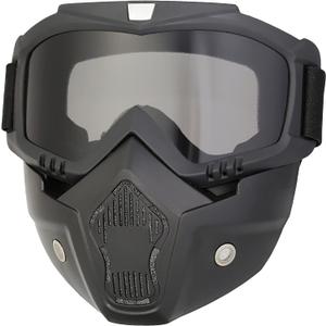Paintball Mask Anti Fog CS Airsoft Shooting Halloween Cosplay Cycling Party, ATV Goggles Adjustable Windproof Outdoor Anti-Fog Face Mask