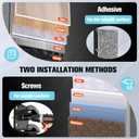 Hat Organizer Hold up to 20 Hats, 2 Pack Hat Rack for Wall with Strong Adhesive, Hat Organizer for Baseball Caps Display for Door Closet, Hat Hanger Holder Multilayer Two Mounting Option(Black)