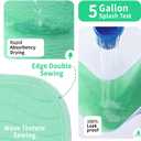 Accompagner Incontinence Bed Pads Washable Waterproof, Ultra-Absorbent Reusable Underpads for Diaper Changing, Nursing, Bedridden, Adults, Seniors, Kids and Dogs (Green, 24"x24"(Pack of 4))