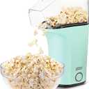DASH Fresh Pop Popcorn Maker - Oil-Free, Air Popcorn Popper - With Measuring Cup & Recipe Guide - Perfect for Movie Nights - 16 Cups, Aqua