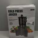 Juicer Machines with 5.8" Large Feed Chute, Cold Press Juicer for Whole Vegetables and Fruits 400W, Slow Masticating juicer Easy to Clean Juice Extractor Machine High Juice Yield (Titanium Gray)