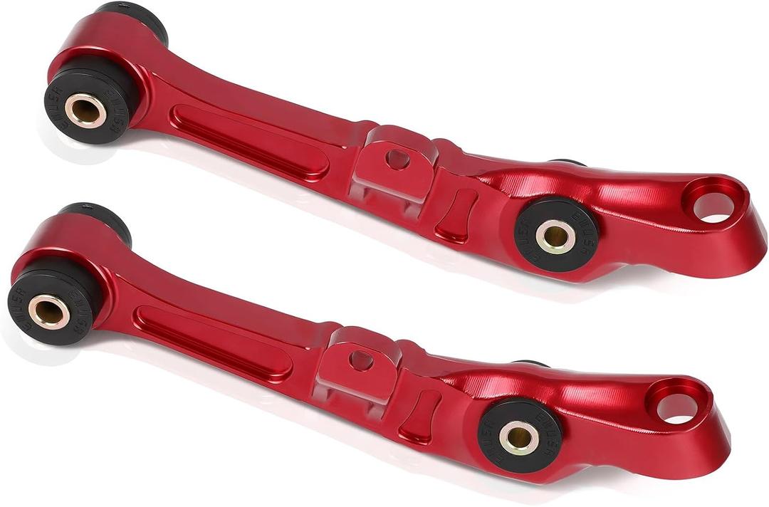 SCITOO Adjustable Front Lower Control Arms fit for Infiniti G35 RWD 2003-2007 for Nissan 350Z 2003-2007 for Improved Suspension Performance - Red Set of 2