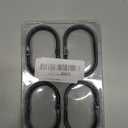 Goowin Shower Curtain Rings, 12 Pcs Shower Curtain Hooks, Oval Snap Shower Rings for Curtain, Metal Black Shower Curtain Rings Rust Proof, Glide Smoothly Shower Hooks for Shower Curtain Rod (Black)