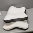 5X Pain Relief Cervical Neck Pillow for Neck Support, Ergonomic Cooling Side Sleeper Pillow for Sleeping, Odorless Contour Memory Foam Pillows, Orthopedic Bed Pillow for Side Back Stomach Sleeper (Queen, White)