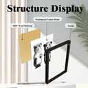 JLXART Funny Bathroom Canvas Wall Art Two Cute Otter Animal Black and White Print for Restroom Toilet Decoration (11x14inch)