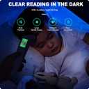 No-Touch Thermometer for Adults and Kids, Accurate Digital Baby Thermometer, Fever Alarm & Silent Mode, 2 in 1 Forehead & Object Mode (white)