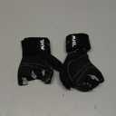 MhIL Workout Gloves for Women  Breathable Gym Gloves for Women with Palm Protection and Enhanced Grip  Padded Weight Lifting Glove for Womens with Wrist Wraps Support Weightlifting Exercise Cycling (Large: 8.1  8.6 / 20.6  22 cm, Black and Grey)