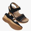 SHIBEVER Wedge Sandals For Women Low: Dressy Summer Sandal - Comfortable Rhinestone Sandals Size 8 In Womens