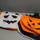 Teling 6 Pcs Halloween Trick or Treat Bucket Light up Pumpkin Candy Bags LED Halloween Treating Baskets Reusable Goody Gift Tote Bag for Birthday Party Favor Supplies(10.4 x 9.8 Inch,Smile Face)