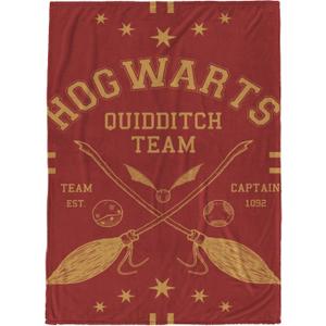 Jay Franco Plush Throw Blanket Soft & Cozy Fleece Throw for Bedroom & Couch Dcor, Official Licensed Product, Red - Harry Potter, 60x90 - Large Blanket