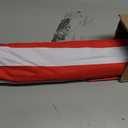 BANZ Cabana Beach Umbrella UPF 50 - UV Protection Foil-Lined Portable, Red And White