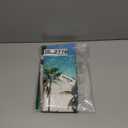 GOURIDA Ocean Beach Tapestry Wall Hanging Blue Sea Tropic Island Paradise Summer Coconut Tree Palm Seaside Window Nature for Bedroom Aesthetic,61 W x 41 H inch