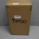 TIPGO Bathroom Trash Can with Lid, 10 Liter/ 2.6 Gallon Slim Garbage Can, Small Trash Bin Waste Basket with Pop-Up Lid for Kitchen, Bedroom, Living Room, Office (2 Pack, Black)