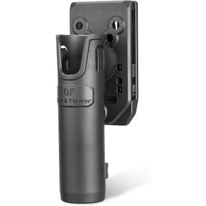 Baton Holder for Telescopic Baton & Flashlight (1.0" to 1.12" Dia, 21" Length), Fits ASP/S&W Baton, Expandable Baton Holsters for Duty Belt, 360 Rotation Baton Pouch  Fits 1.5"- 2" Belts