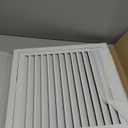 PATIKIL 20" x 20" Aluminum Return Grille, Return Air Vent Cover Linear Bar Removable Grille with Mesh Filter for Sidewall Wall Ceiling Floor HVAC System, White