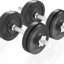 Yes4All Adjustable Dumbbell Set with Weight Plates/Connector - Exercise & Workout Equipment - Size Options 40lbs to 200lbs (C1. 60LB or 30LB Pair)