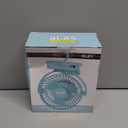 BLBS Clip on Fan 65Hrs Camping Fan with LED Light, 12000mAh Battery Operated Fans & PortableFan Rechargeable, Small Desk Fans USB TravelFan for Tent Camping Golf Stroller, Blue