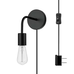GLOBE HOLDEN PLUG-IN WALL SCONCE