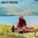 GAIALOOP 3 Inch Memory Foam Camping Mattress, Dual Layer Thick Sleeping Camp Pad for Car Tent Cot, Roll-Up Portable Glamping Floor Bed for Guests Sleepover, Twin: 75*38*3"