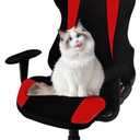 PEKJI Gaming Chair Covers, Computer Chair Slipcovers Cover Stretchable Elastic Machine Washable of Computer Video Game Office Chair Cover(A03) (Red)