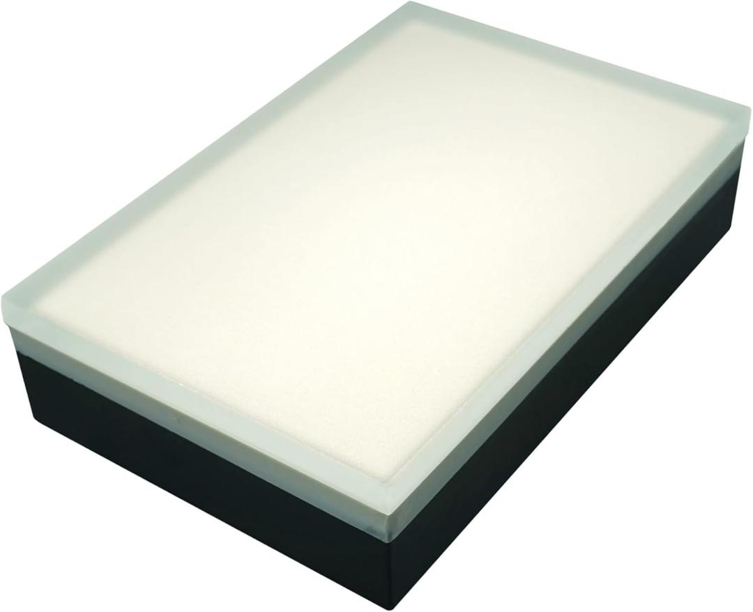 LUMENGY Paver Light 6x9 Inch (5.82x8.85), 5000K Daylight, Glare-Free Brick Lighting for Driveways, Walkways, Pool Decks and Patios, 12V Hardwired, IP67 Waterproof, Drive-Over Rated