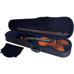 GKW 4/4 Students Beginner Violin Kit  Matte Finish Solid Wood Violin Set with Ebony Fingerboard, Carbon Fiber Tailpiece, Triangle Case, Bow, and Rosin for Students and Professionals