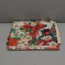 XCHI Snowman Poinsettia Christmas Winter Cross Xmas Table Runner Table Decoration for Party Home Kitchen Dining Holiday Decor 13x90 Inch