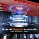 SPIDERCASE Designed for iPhone 16 Pro Case, Magnetic Translucent [2+Full Coverage Tempered Glass Screen Protector] [Full Camera Protection] Anti-Fingerprint Anti-Scratch for iPhone 16 Pro 6.3, Red