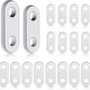 Jetec 16 Pieces Curtain Weights Drapery Iron Weights White Heavy Curtain Pendant Iron Weights for Curtain Home Bedroom Window Curtains Tablecloth Flags (2 Sizes, 15 g and 20 g)