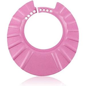 Baby Safe Shampoo Shower Bathing Protection Soft Shower Cap Hat Wash Hair Shield for Children Kids (Pink)