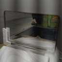 LOAAO 20X30 Inch Brushed Nickel Bathroom Mirror, Rounded Rectangle Silver Metal Frame Mirror, Brushed Nickel, Anti-Rust, Shatter Proof, Hangs Horizontally or Vertically