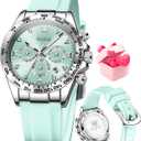 OLEVS Women Watch Fashion Rose Gold Diamond Analog Quartz Female Watches for Women Luxury Dress Ladies Stainless Steel Waterproof Date Wristwatches