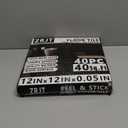 40-Pack 40 Sq.Ft Peel and Stick Floor Tiles Vinyl Matte Pattern Flooring, 12 x 12 Self Adhesive Vinyl Flooring DIY for Renter Kitchen, Bathroom, Laundry, Pure Black&Pure White