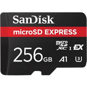 SanDisk 256GB microSD Express Card - Works with Nintendo-Switch 2, Up to 880MB/s Read, Up to 650MB/s Write, 210MB/s Sustained Write, U3, C10 - SDSQXFN-256G-GN4NN