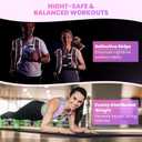 Fragraim Weighted Vest for Women Men - 8lb/10lb/12lb/16lb/22lb/25lb/30lb Weight Vest with Reflective Stripe, Detachable Phone Pouch, Ideal for Walking, Strength Training, Running, Workout, Cardio (Purple)